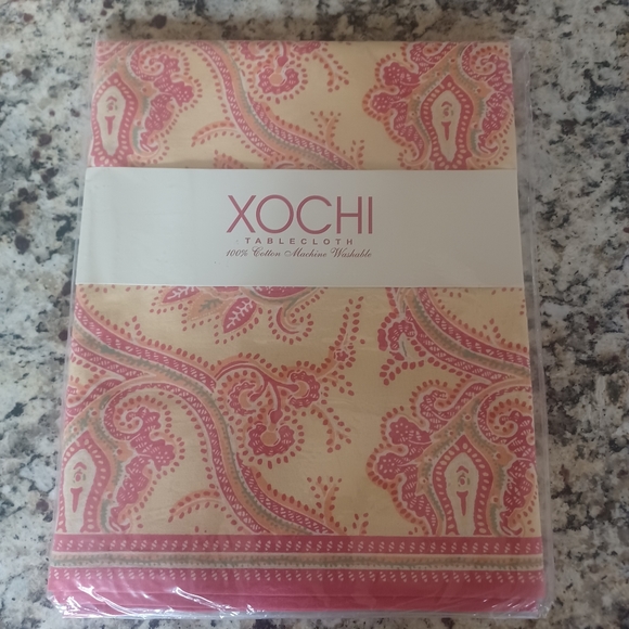 XOCHI COTTON TABLECLOTH SQUARE 60x60 NWT MADE IN INDIA